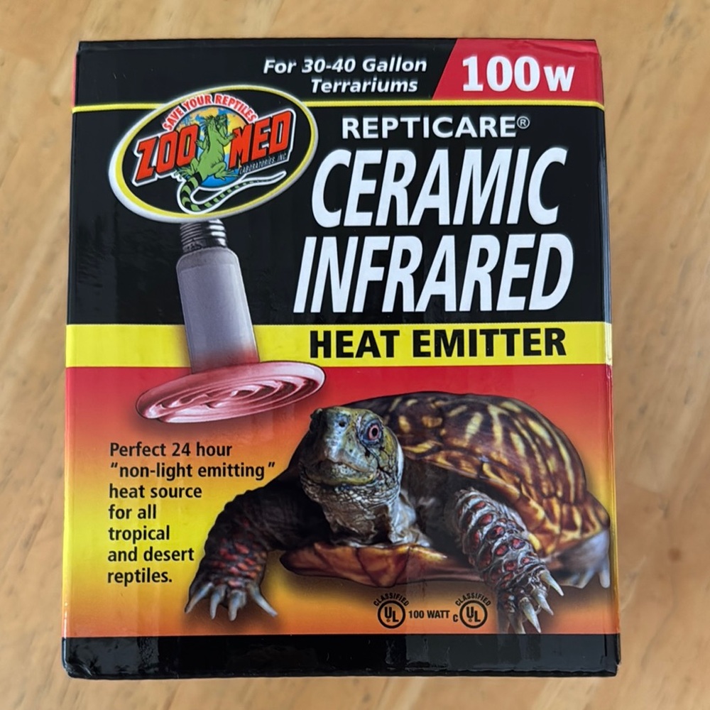 ReptiCare Ceramic Infrared Heat Emitter - Red